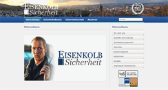 Desktop Screenshot of eisenkolb-sicherheit.de